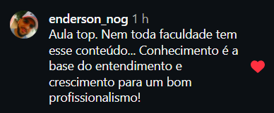 Depoimento de aluno 3