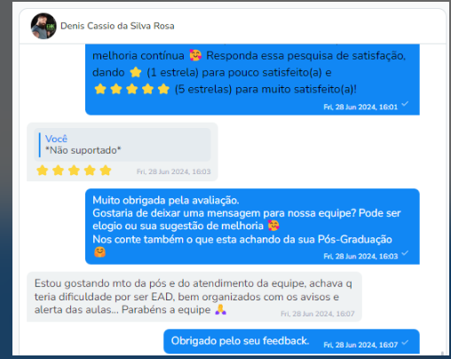 Depoimento de aluno 7