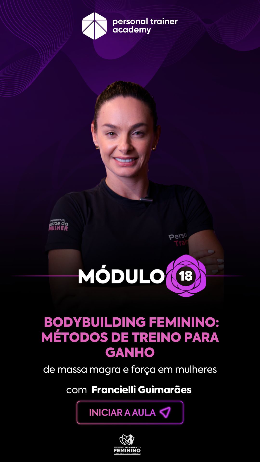 Corpo docente da Pós-Graduação em Treinamento Feminino PTA