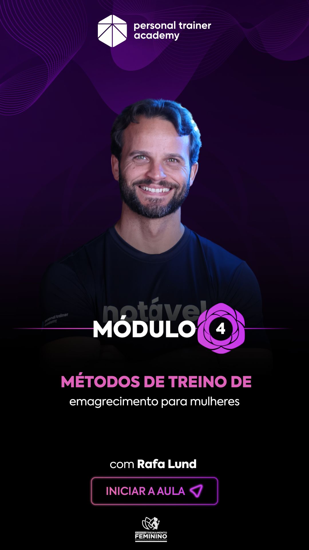 Corpo docente da Pós-Graduação em Treinamento Feminino PTA