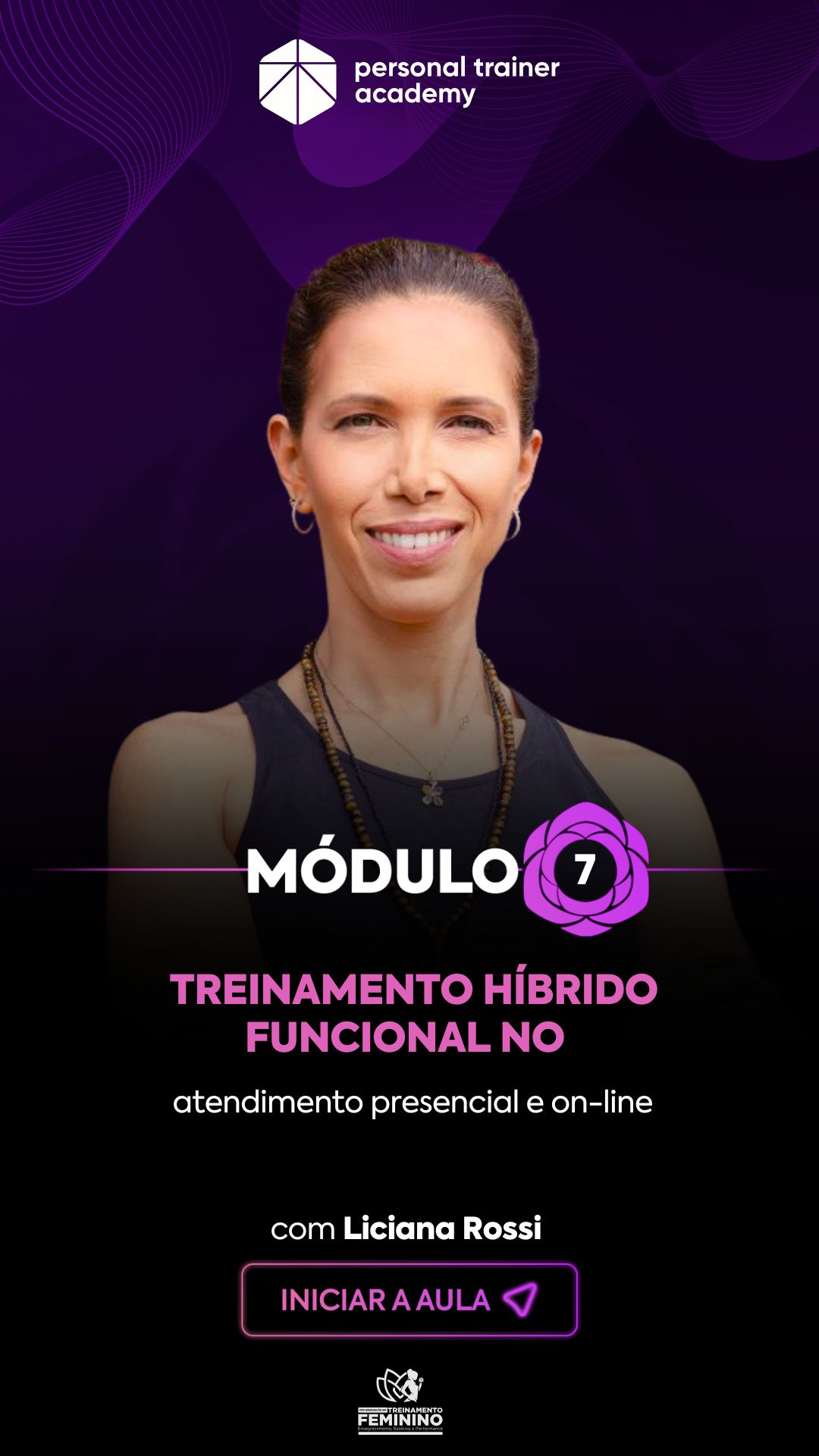 Corpo docente da Pós-Graduação em Treinamento Feminino PTA