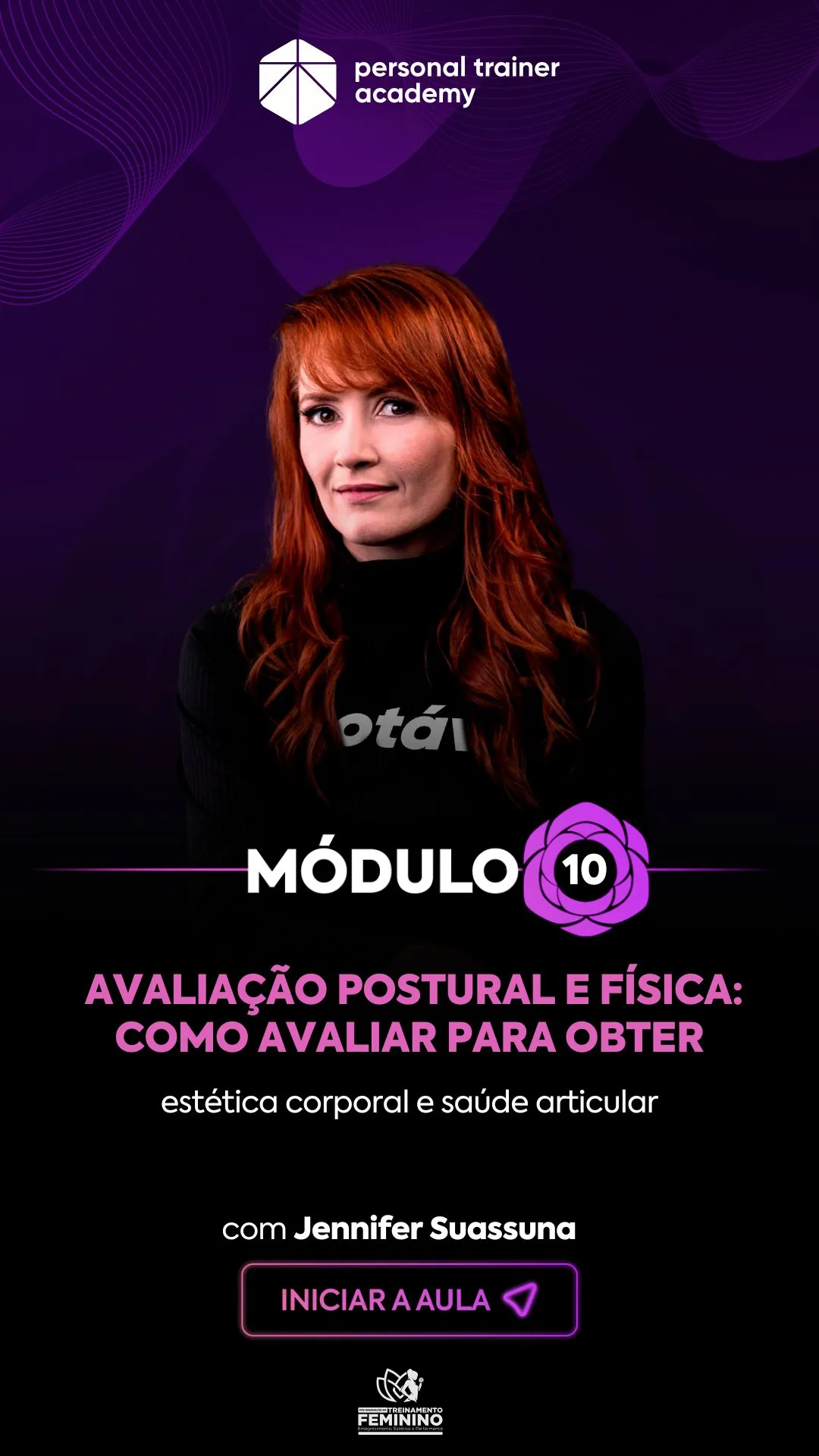 Corpo docente da Pós-Graduação em Treinamento Feminino PTA
