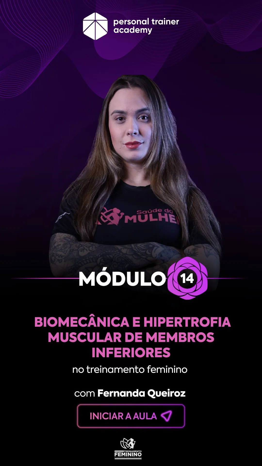 Corpo docente da Pós-Graduação em Treinamento Feminino PTA