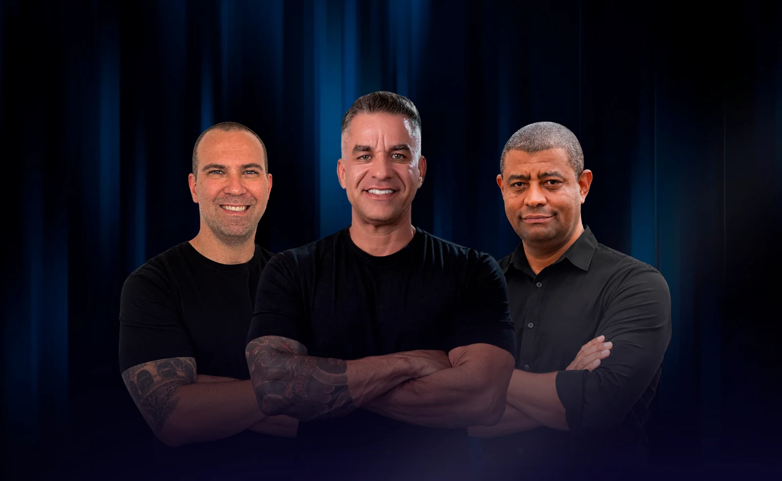 Professores da pós-graduação em Musculação: Belmiro de Salles · Antônio Carlos Gomes · Thiago Matta